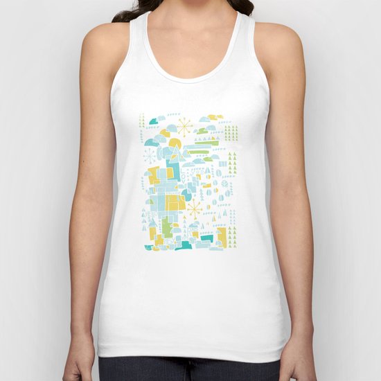 ABSTRACT LANDSCAPE Unisex Tank Top