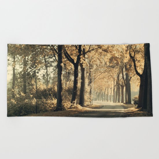 Autumn scenery #1 Beach Towel