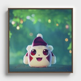 Cute Grape Christmas Framed Canvas