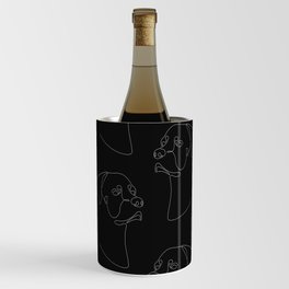 Black Rottweiler Wine Chiller