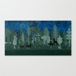 Forest with Animals from "To the Moon and Back" Canvas Print