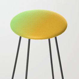 OMBRE WARM YELLOW & GREEN PASTEL COLOR Counter Stool