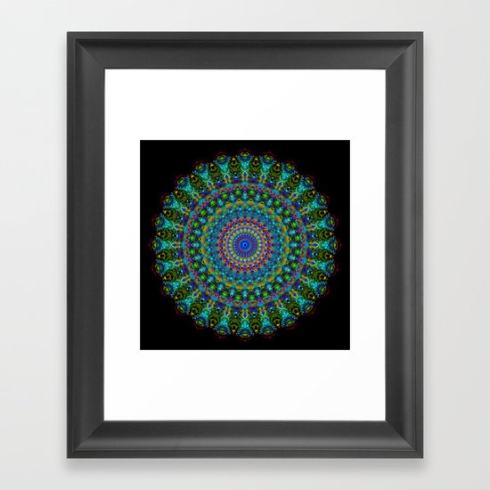 Snowflake #001 solid Framed Art Print