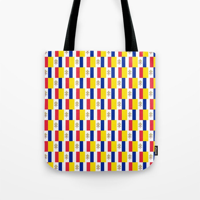 Mix of flag:Vatican and France Tote Bag
