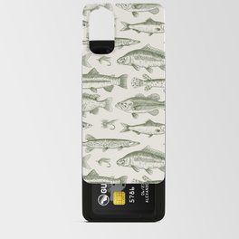 Green - Freshwater Fish Toile Android Card Case
