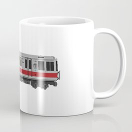 Boston Red Line Subway Train Coffee Mug | Deme5, Subway, Cambridge, Transit, Demeink, Demephive, Demecinco, Underground, Custom, Dement 