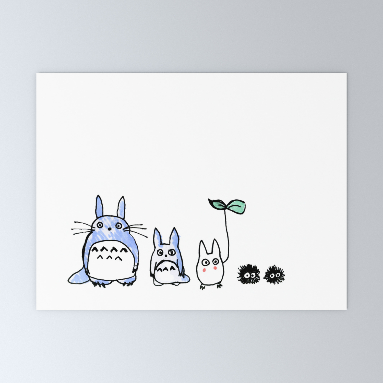 Totoro And Friends Drawing Mini Art Print By Myleskatherine Society6 Totoro And Friends Drawing Mini Art Print By Myleskatherine Society6