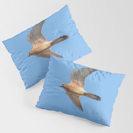 Common Kestrel (Falco tinnunculus). Common Kestrel in flight Pillow Sham