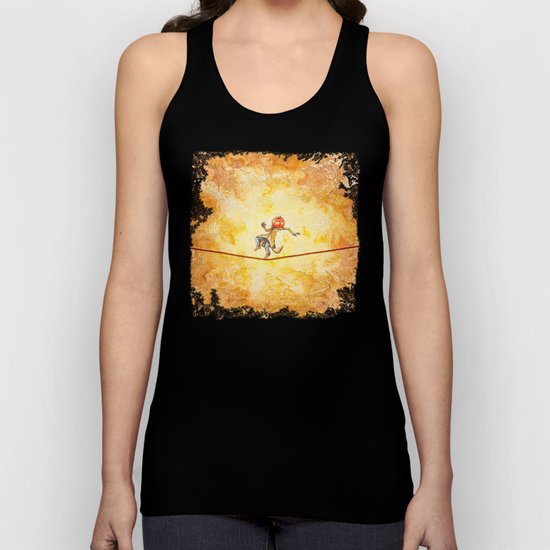 Pumpkin Tightrope Walker Unisex Tank Top