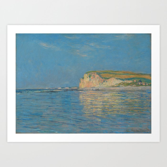 Low Tide At Pourvelle Monet Art Print