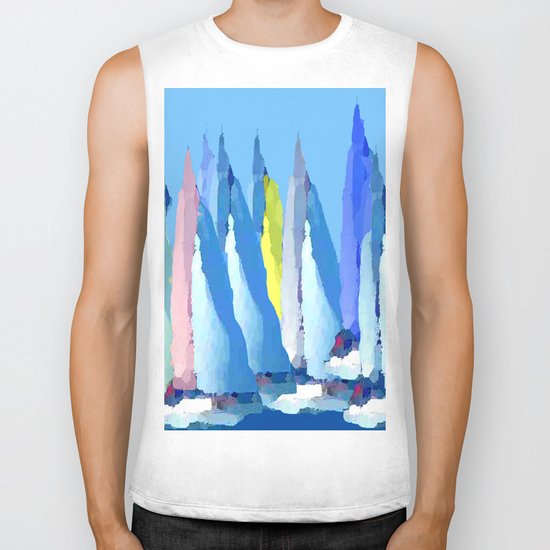 Sailing Boats 3 Biker Tank