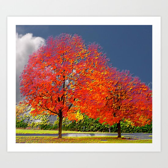 color my trees Art Print