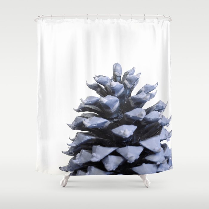 Pine Cone In Blue Shower Curtain By Thealexarthur Society6