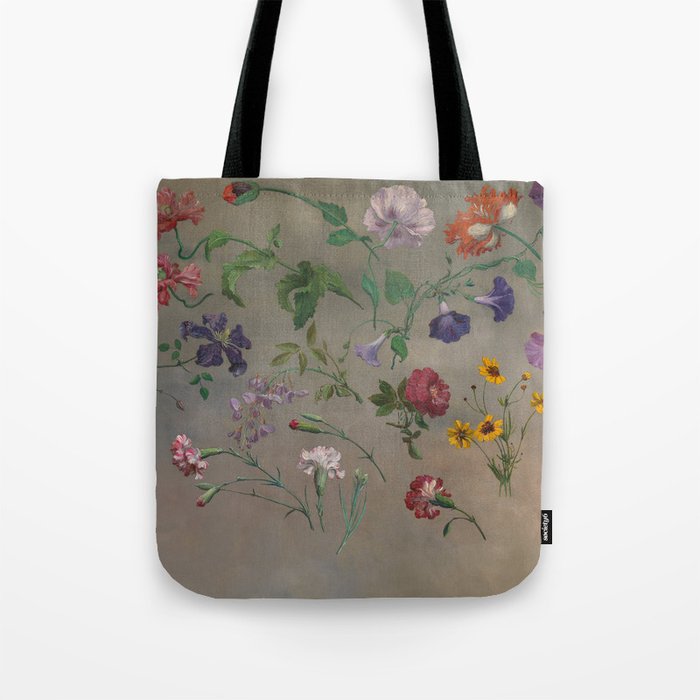 Studies of Flowers by Jacques-Laurent Agasse, 1848 Tote Bag