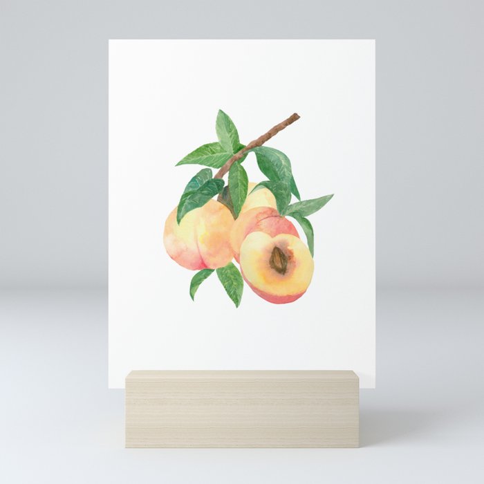 Peachy Peaches Mini Art Print