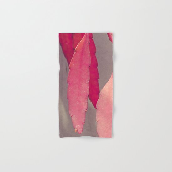 Red Cactus Hand & Bath Towel