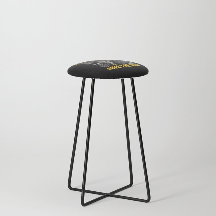 Plant These Save The Bees Counter Stool