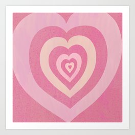 Love Inception - soft pink Art Print