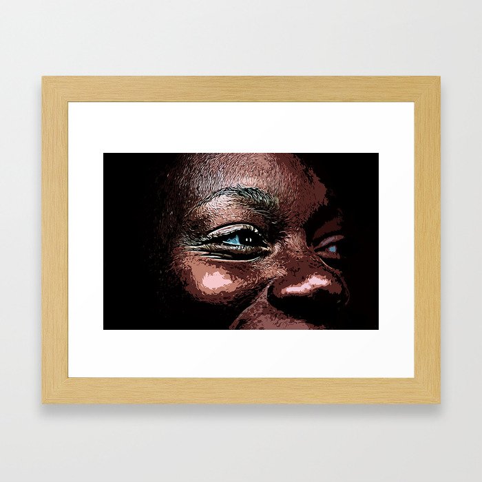 Skin - Life in the Eyes Framed Art Print