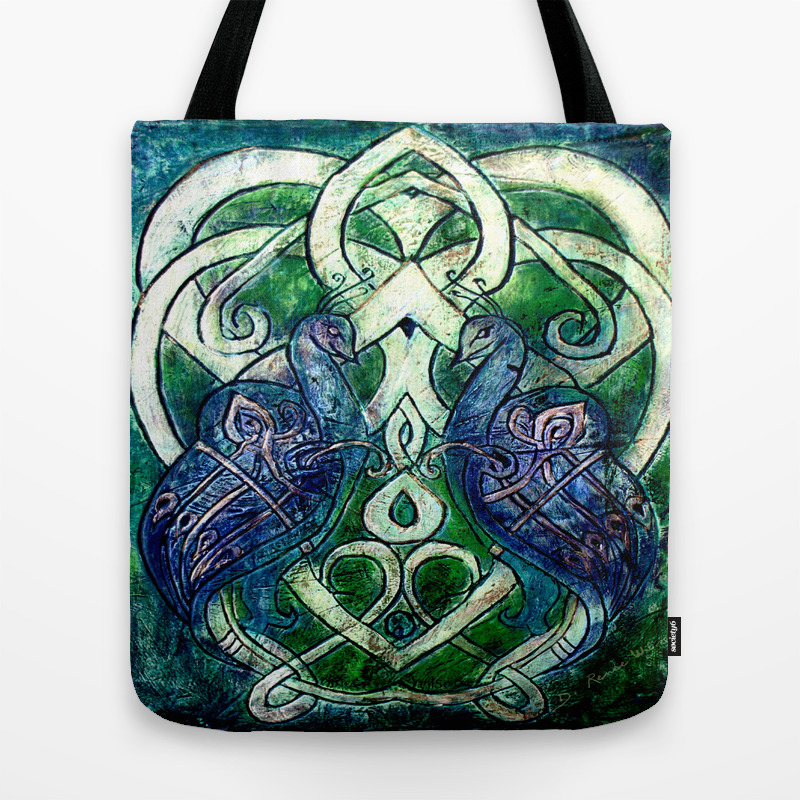 peacocks tote bags