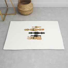 The Queen's Gambit Chess sequence inspired design  Area & Throw Rug