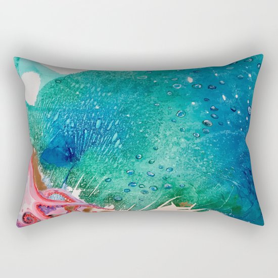 Environmental Series #5 Rare Octopus Marvels at the Ocean Rectangular Pillow