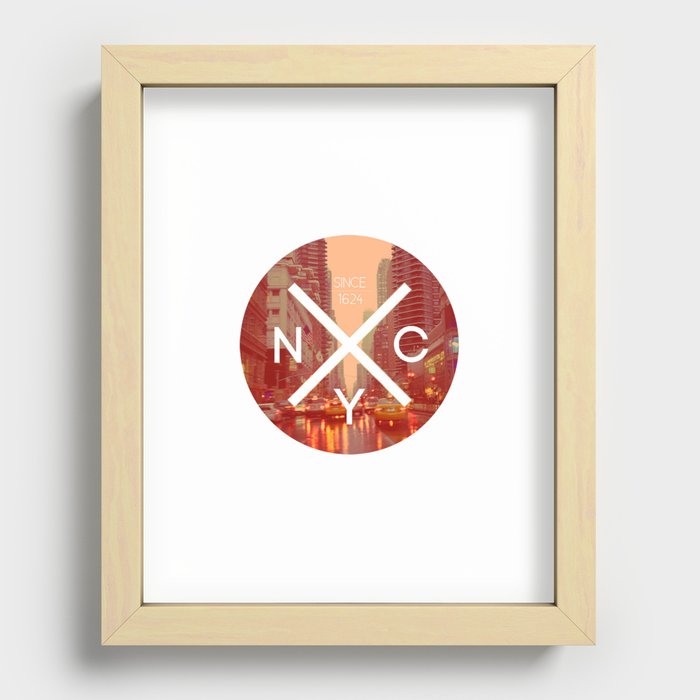 NYC Since 1624 Recessed Framed Print
