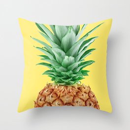 Yellow Pineapple Throw Pillow