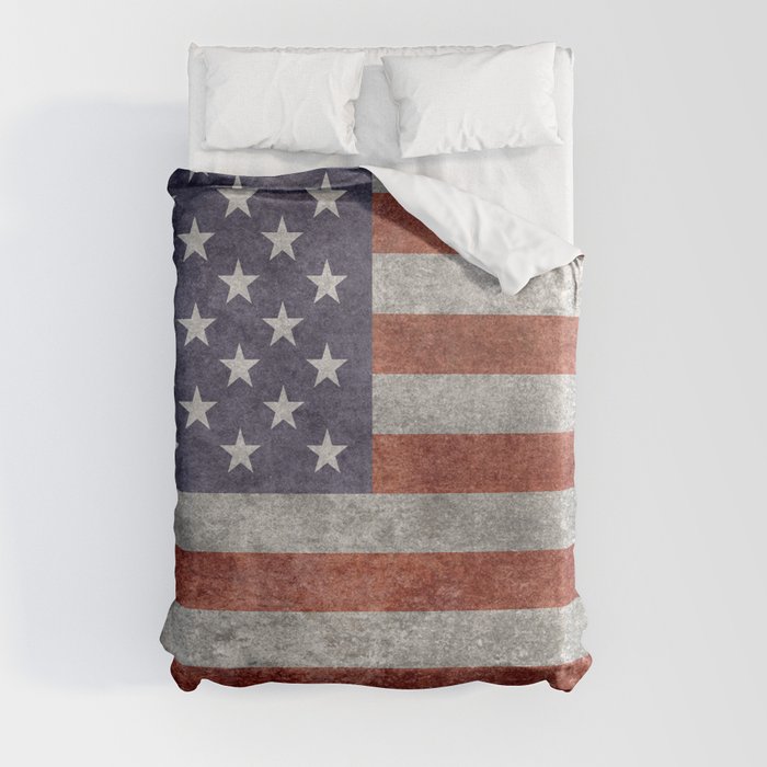 United States of America Flag 10:19 G-spec Vintage Duvet Cover