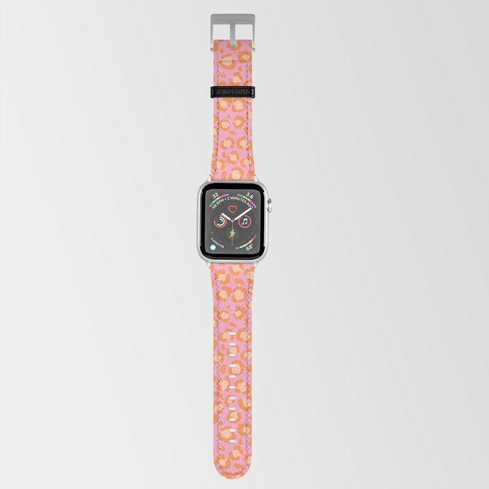 Bright Pink and Orange Leopard Print Animal Print Cheetah Print
