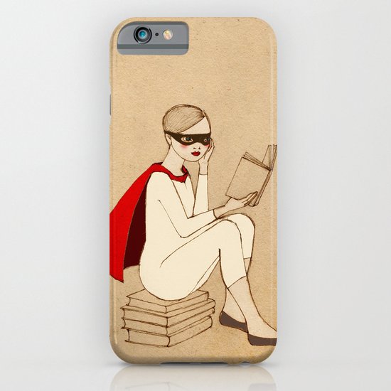 Superhero reader iPhone & iPod Case