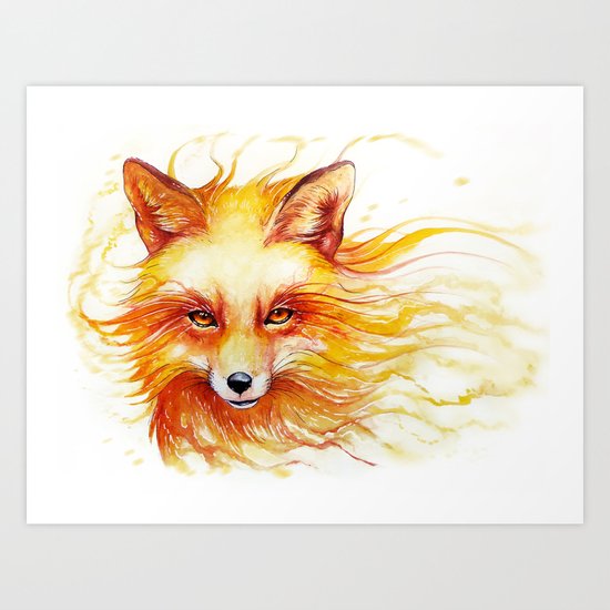 "Spirits of the Seasons - Autumn" Art Print