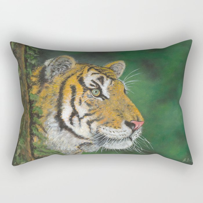 Crouching Tiger Rectangular Pillow