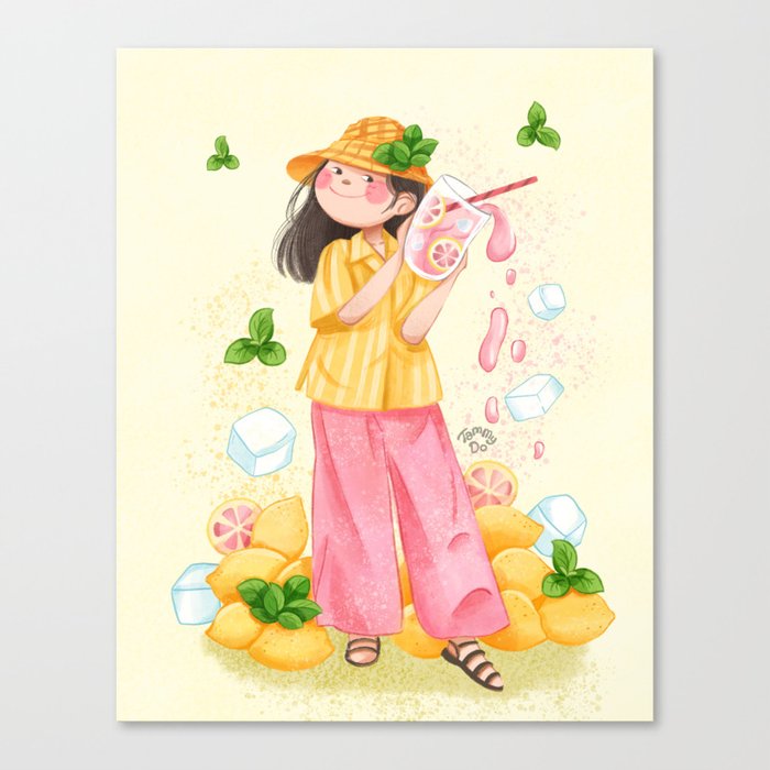 Strawberry Lemonade Canvas Print