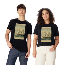 Isiah Whyte - A View Of The Constitution Off Boston (1814) T Shirt