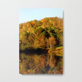 Lost Mountain Autumn Lake Reflection Tina A Stoffel Metal Print | Landscape, Photo 