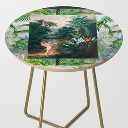 Vintage Italian,baroque,tropical art Side Table