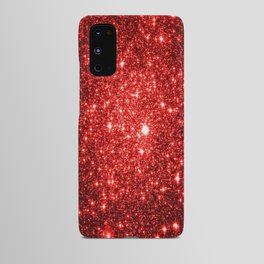GalaXy : Red Glitter Sparkle Android Case