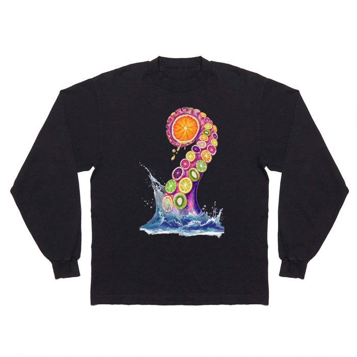 Fruity Octopus Long Sleeve T Shirt