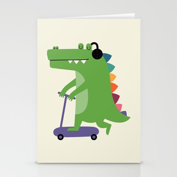 Croco Scooter Stationery Cards