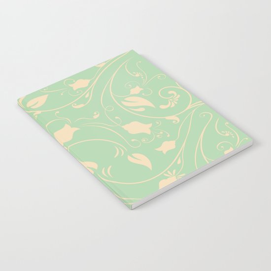 Vintage victorian flower pattern Notebook