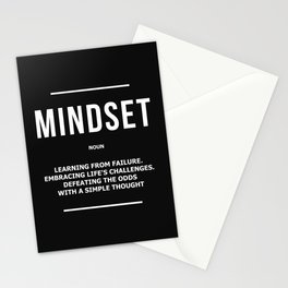 Mindset Definition Mindset Noun Modern Art Motivational Mindfulness Quote Stationery Card