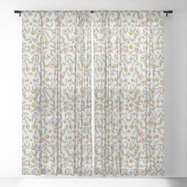 Rose Trellis Sheer Curtain