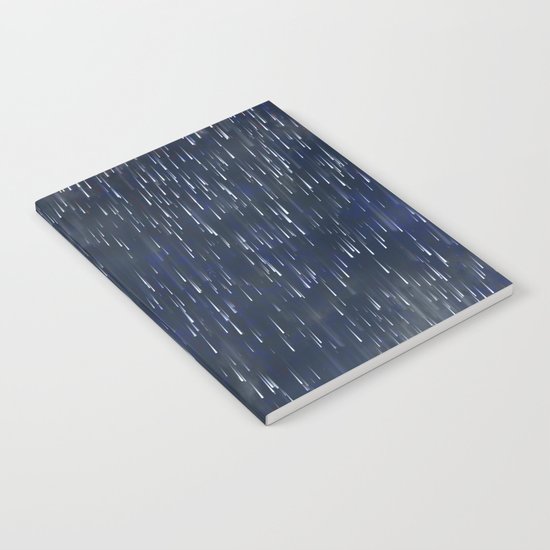 Raining Blue Notebook