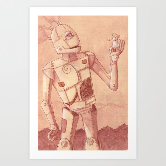 Roger Robot Art Print