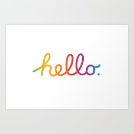 Hello — A tribute to Apple Art Print