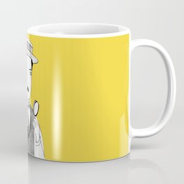 Sherlock Jr. Coffee Mug | Illustration, Emedementa, Busterkeaton, Detective, Drawing 