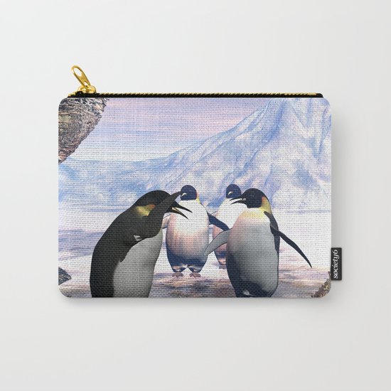 Funny penguin Carry-All Pouch