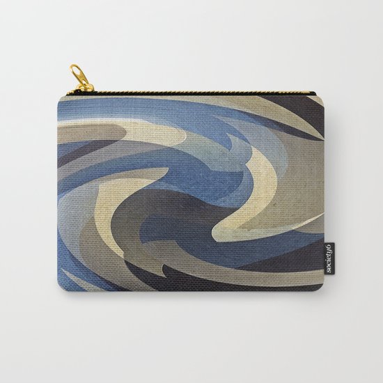 Bluetan Swirl Carry-All Pouch