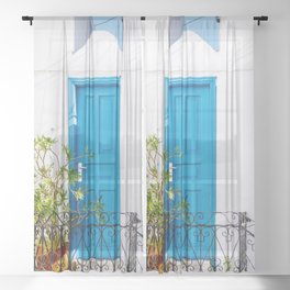 The Blue Door Sheer Curtain